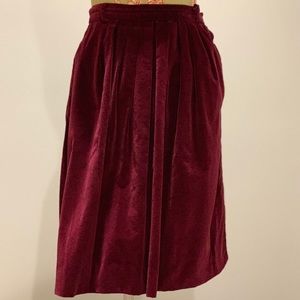 Vintage Purple Velvet Skirt